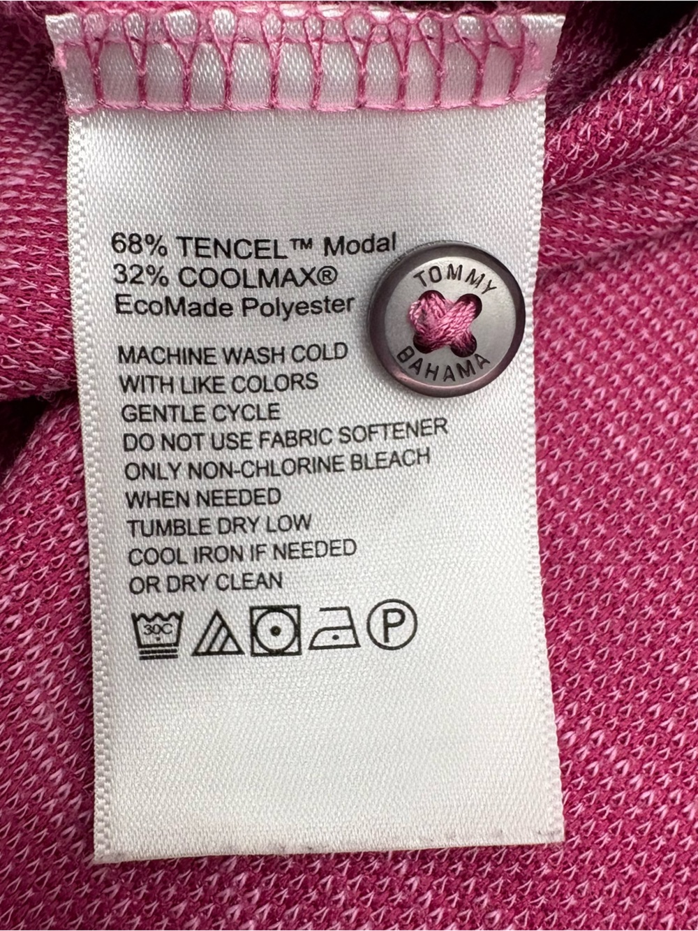 Tommy Bahama Shirt Mens XL Pink Modal Blend Short Sleeve Polo Casual Golf - Picture 11 of 14
